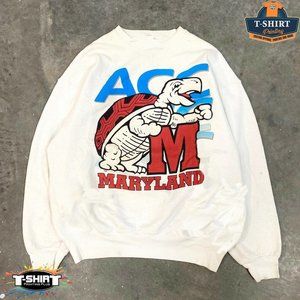 Vintage NCAA Maryland Terrapins ACC Logo Shirt, Maryland Terrapins Shirt, Univer